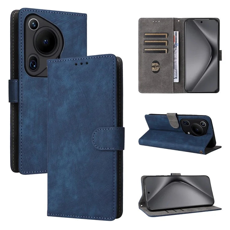 For Huawei Pura 70 Ultra Case with Hand Strap RFID Blocking Wallet Leather Cover