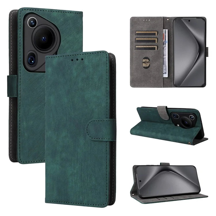For Huawei Pura 70 Ultra Case with Hand Strap RFID Blocking Wallet Leather Cover