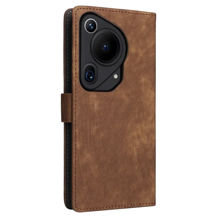 For Huawei Pura 70 Ultra Case with Hand Strap RFID Blocking Wallet Leather Cover
