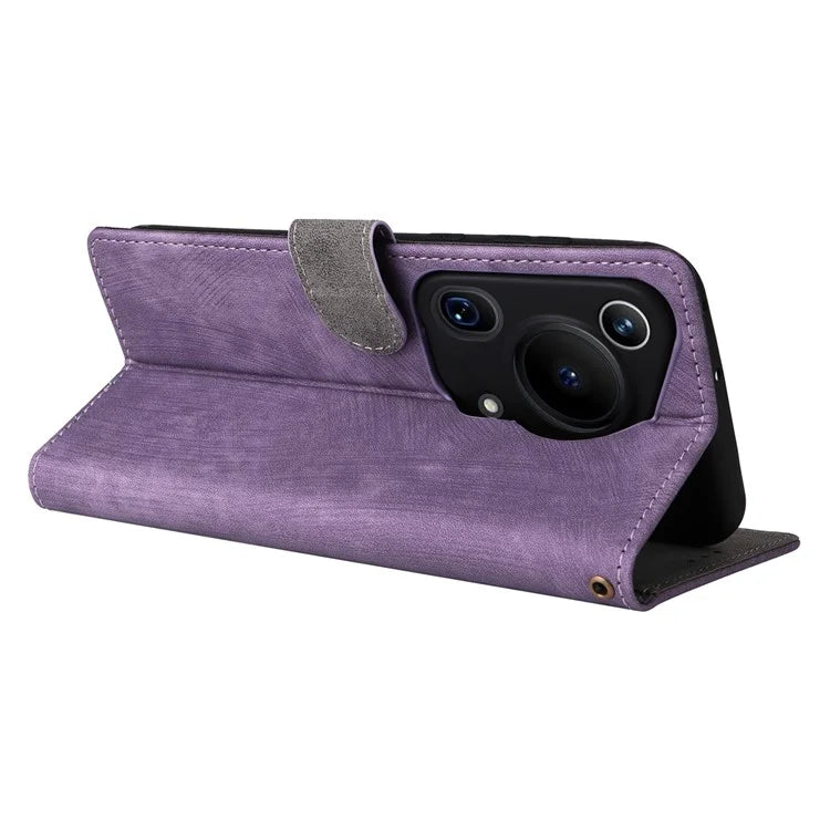 For Huawei Pura 70 Ultra Case with Hand Strap RFID Blocking Wallet Leather Cover