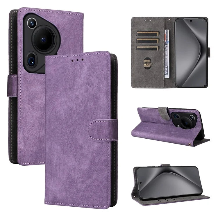 For Huawei Pura 70 Ultra Case with Hand Strap RFID Blocking Wallet Leather Cover