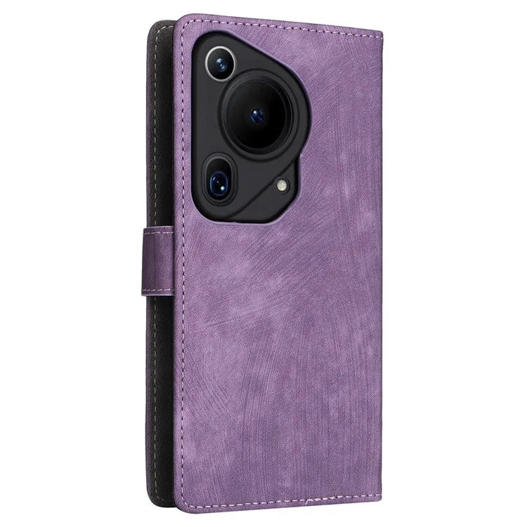 For Huawei Pura 70 Ultra Case with Hand Strap RFID Blocking Wallet Leather Cover