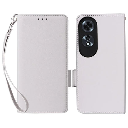 For Oppo A60 4G Case Litchi Texture Stand Leather Wallet Phone Cover