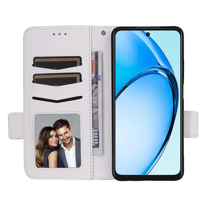 For Oppo A60 4G Case Litchi Texture Stand Leather Wallet Phone Cover