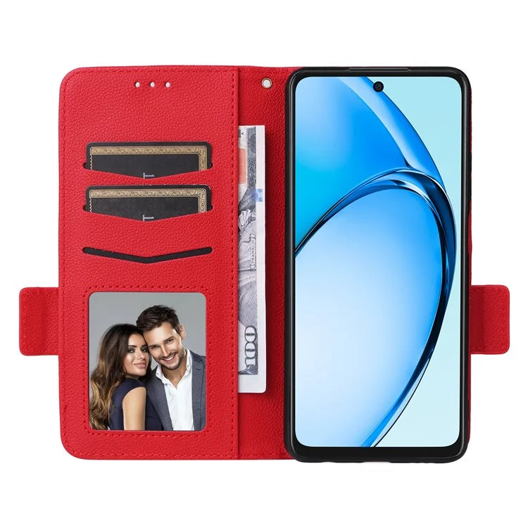 For Oppo A60 4G Case Litchi Texture Stand Leather Wallet Phone Cover