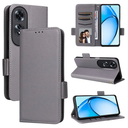 For Oppo A60 4G Case Litchi Texture Stand Leather Wallet Phone Cover