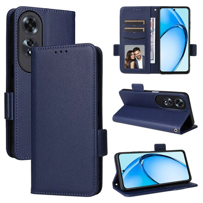 For Oppo A60 4G Case Litchi Texture Stand Leather Wallet Phone Cover