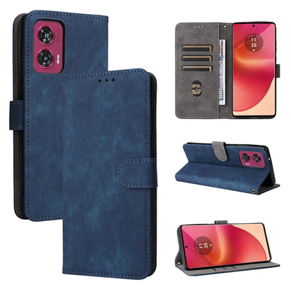 For Motorola Edge 50 Fusion 5G Shockproof Case RFID Blocking PU Leather Phone Cover
