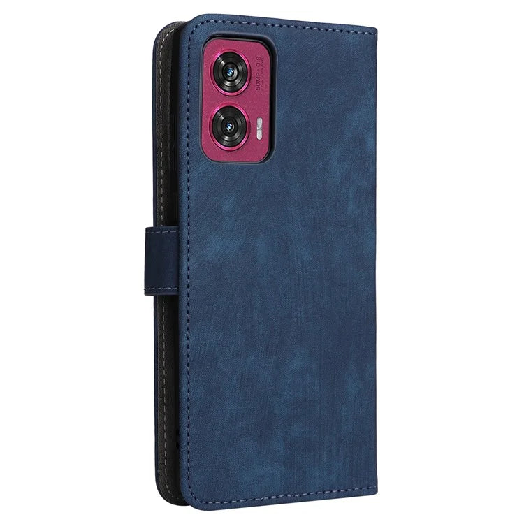 For Motorola Edge 50 Fusion 5G Shockproof Case RFID Blocking PU Leather Phone Cover
