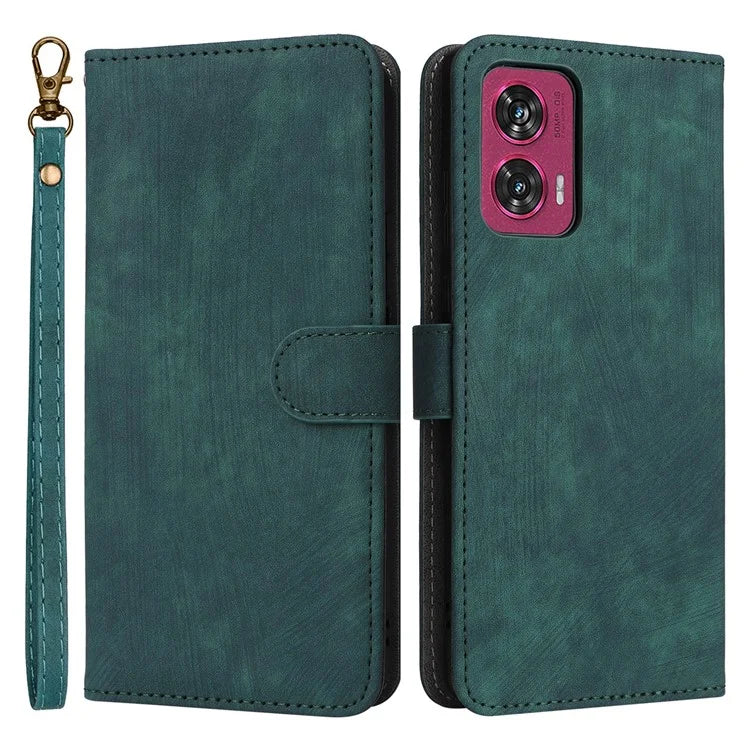 For Motorola Edge 50 Fusion 5G Shockproof Case RFID Blocking PU Leather Phone Cover