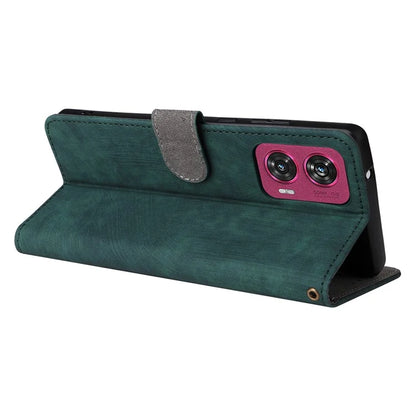For Motorola Edge 50 Fusion 5G Shockproof Case RFID Blocking PU Leather Phone Cover
