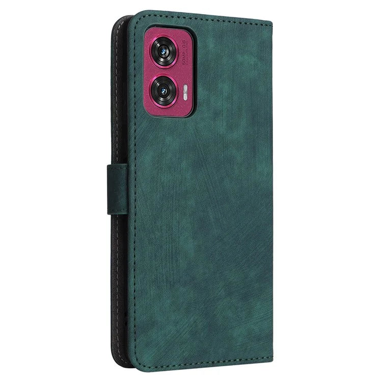 For Motorola Edge 50 Fusion 5G Shockproof Case RFID Blocking PU Leather Phone Cover