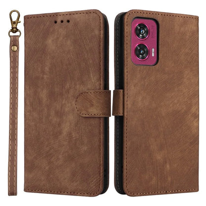 For Motorola Edge 50 Fusion 5G Shockproof Case RFID Blocking PU Leather Phone Cover