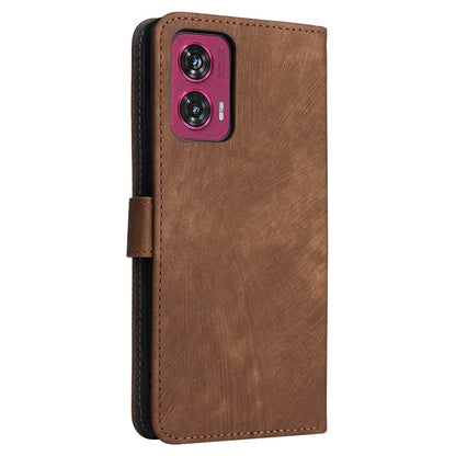 For Motorola Edge 50 Fusion 5G Shockproof Case RFID Blocking PU Leather Phone Cover