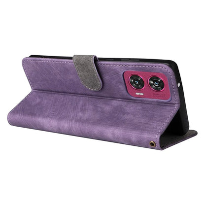 For Motorola Edge 50 Fusion 5G Shockproof Case RFID Blocking PU Leather Phone Cover