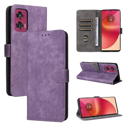 For Motorola Edge 50 Fusion 5G Shockproof Case RFID Blocking PU Leather Phone Cover