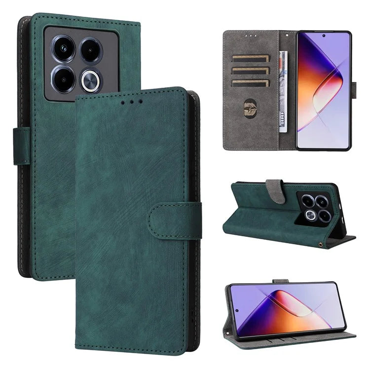 For Infinix Note 40 Case RFID Blocking Anti-Scratch PU Leather Phone Cover