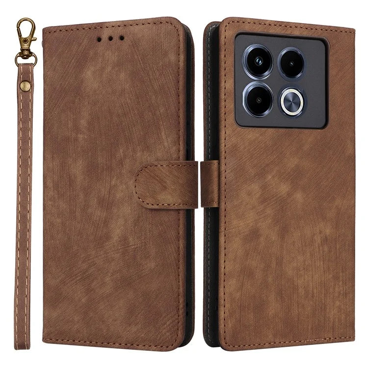 For Infinix Note 40 Case RFID Blocking Anti-Scratch PU Leather Phone Cover