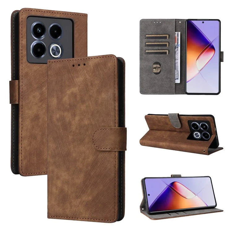 For Infinix Note 40 Case RFID Blocking Anti-Scratch PU Leather Phone Cover
