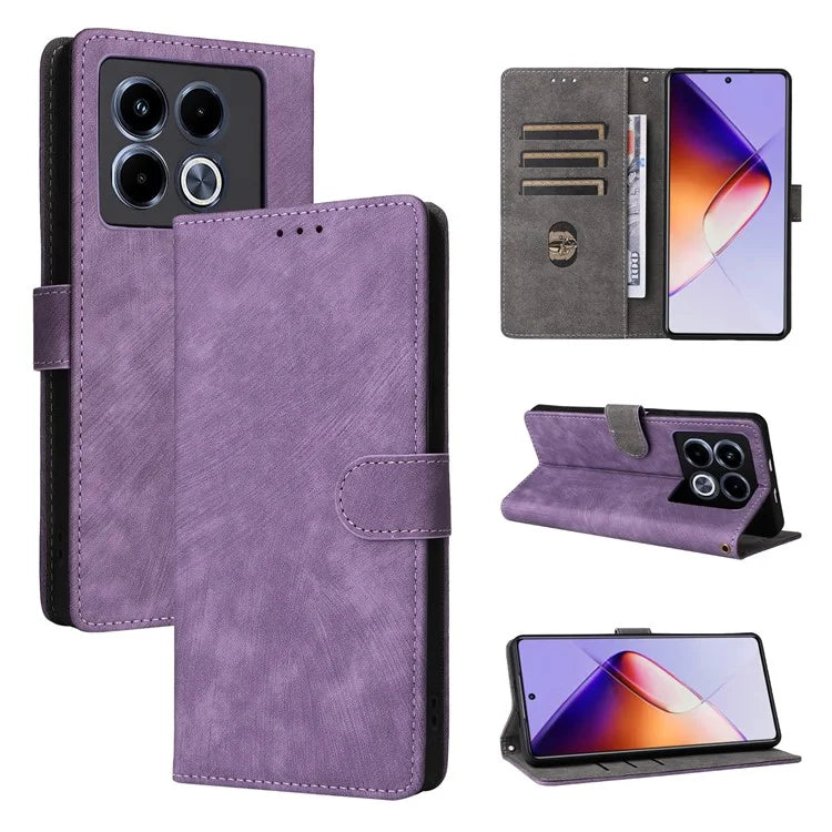 For Infinix Note 40 Case RFID Blocking Anti-Scratch PU Leather Phone Cover