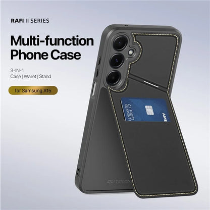 DUX DUCIS Rafi II Series for Samsung Galaxy A15 4G / A15 5G Case RFID Blocking  PU+TPU Back Phone Cover