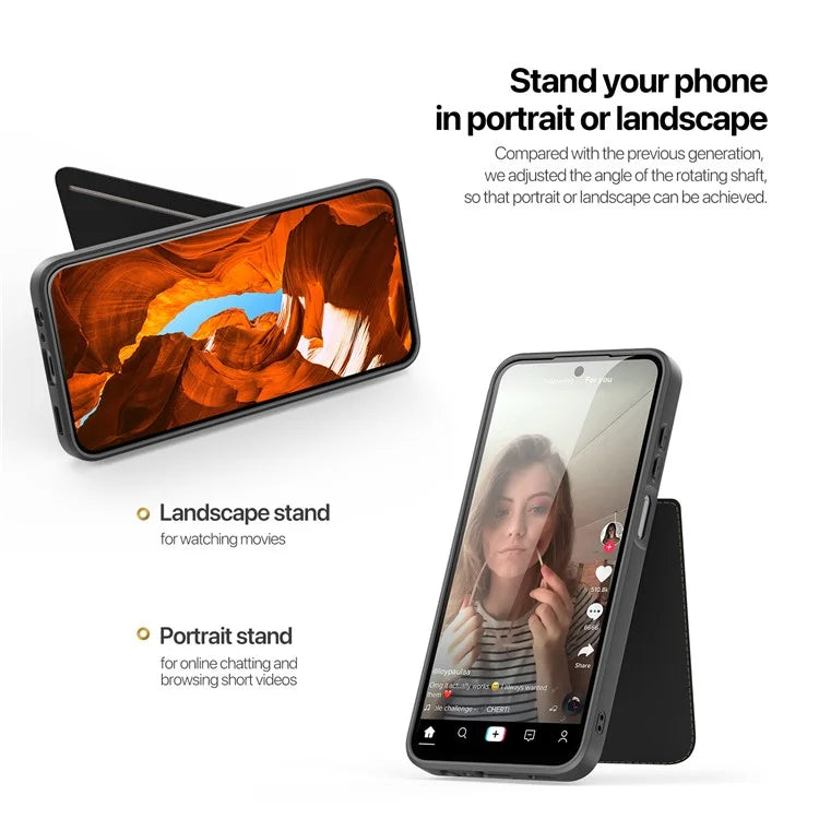 DUX DUCIS Rafi II Series for Samsung Galaxy A15 4G / A15 5G Case RFID Blocking  PU+TPU Back Phone Cover