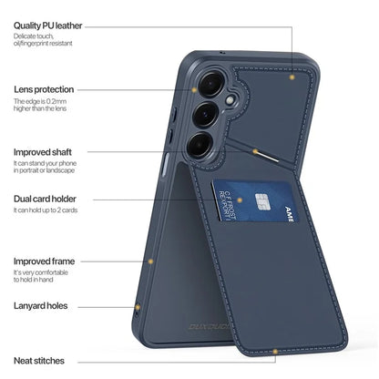 DUX DUCIS Rafi II Series for Samsung Galaxy A15 4G / A15 5G Case RFID Blocking  PU+TPU Back Phone Cover