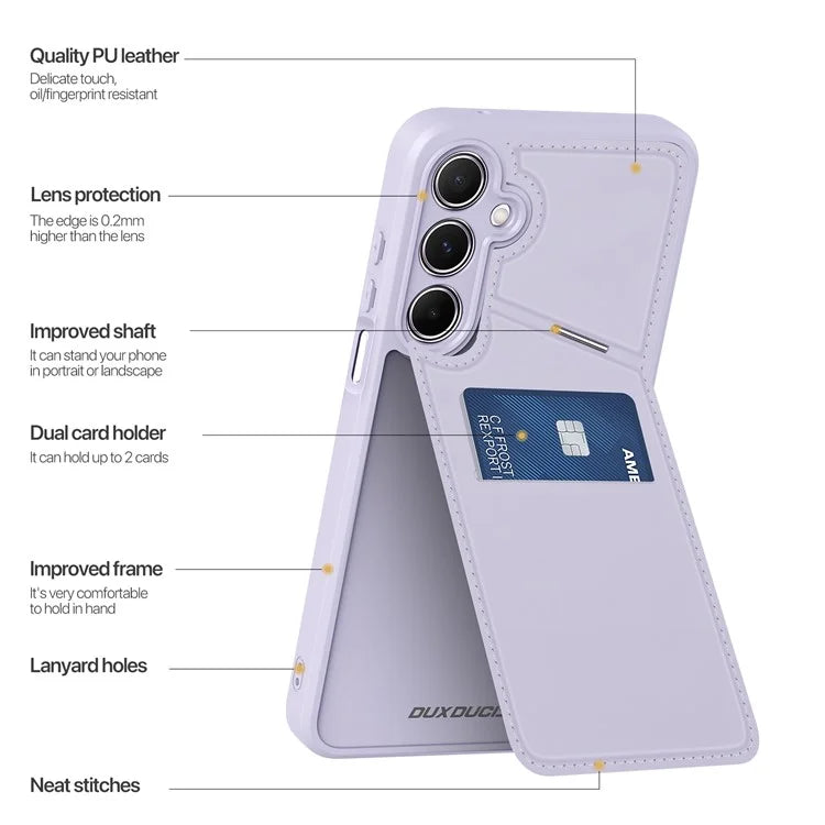 DUX DUCIS Rafi II Series for Samsung Galaxy A15 4G / A15 5G Case RFID Blocking  PU+TPU Back Phone Cover