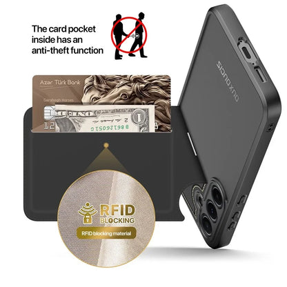 DUX DUCIS Rafi II Series for Samsung Galaxy A55 5G Case PU Leather+TPU RFID Blocking Back Cover