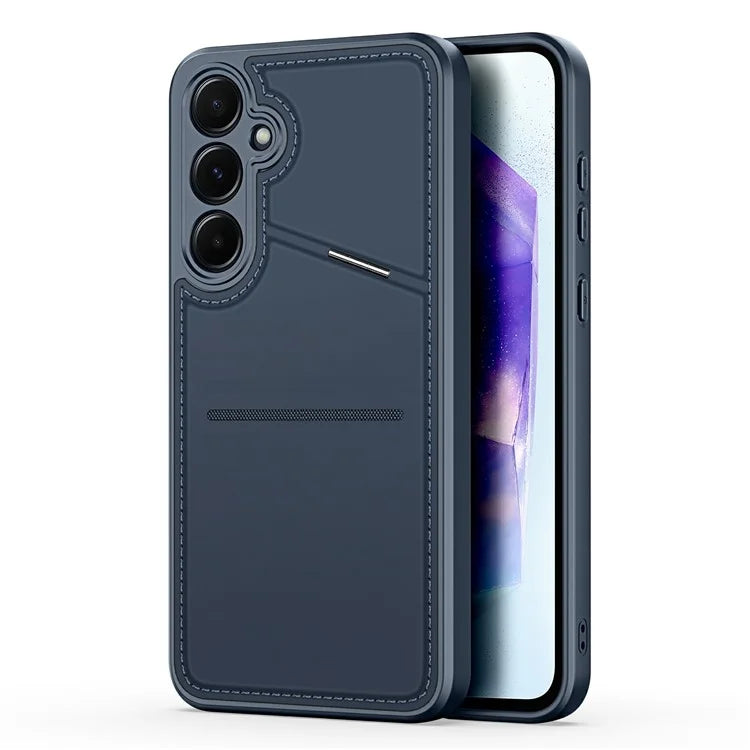 DUX DUCIS Rafi II Series for Samsung Galaxy A55 5G Case PU Leather+TPU RFID Blocking Back Cover