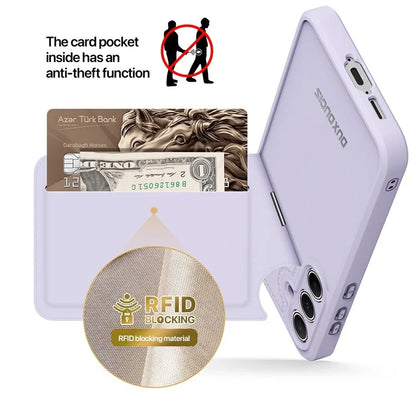 DUX DUCIS Rafi II Series for Samsung Galaxy A55 5G Case PU Leather+TPU RFID Blocking Back Cover