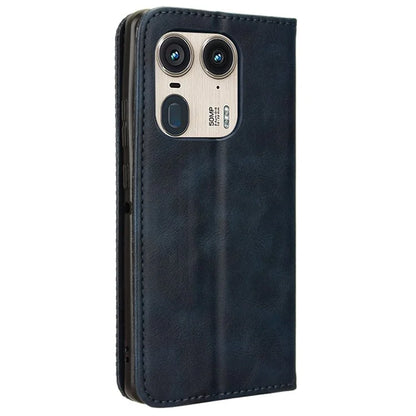 For Motorola Edge 50 Ultra 5G / Moto X50 Ultra 5G Case Retro Leather Phone Wallet Cover