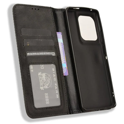 For Motorola Edge 50 Ultra 5G / Moto X50 Ultra 5G Case Retro Leather Phone Wallet Cover