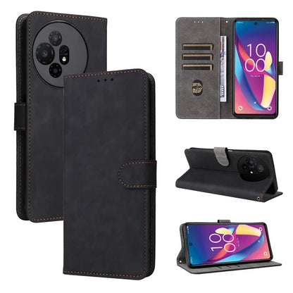 For TCL 50 XL 5G Case RFID Blocking Leather Wallet Stand Feature Phone Cover
