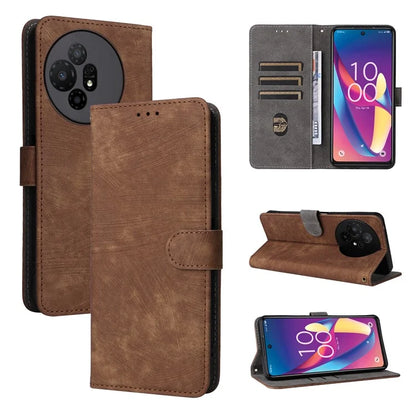 For TCL 50 XL 5G Case RFID Blocking Leather Wallet Stand Feature Phone Cover