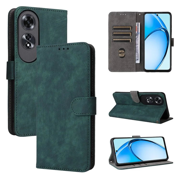 For Oppo A60 4G Case RFID Blocking Card Slots Phone Leather Cover