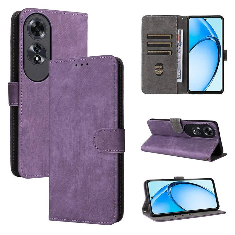 For Oppo A60 4G Case RFID Blocking Card Slots Phone Leather Cover