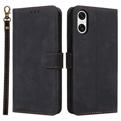 For Sony Xperia 10 VI Case PU Leather Stand Cover with RFID Blocking Wallet