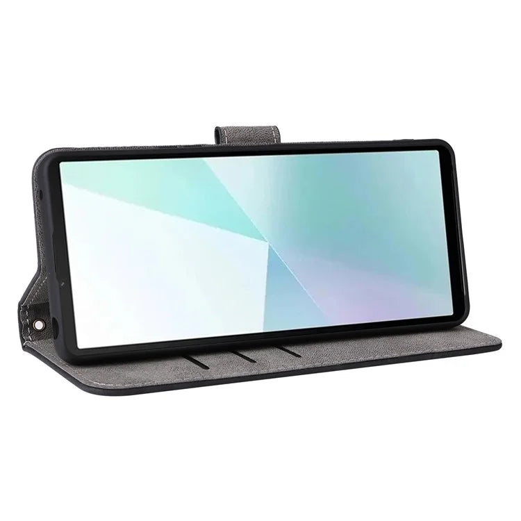 For Sony Xperia 10 VI Case PU Leather Stand Cover with RFID Blocking Wallet