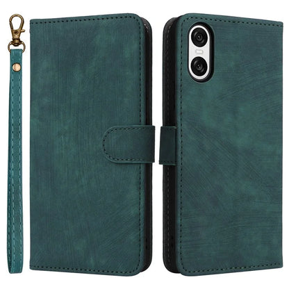 For Sony Xperia 10 VI Case PU Leather Stand Cover with RFID Blocking Wallet