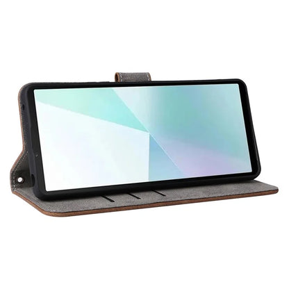 For Sony Xperia 10 VI Case PU Leather Stand Cover with RFID Blocking Wallet