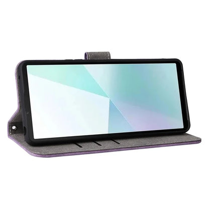 For Sony Xperia 10 VI Case PU Leather Stand Cover with RFID Blocking Wallet