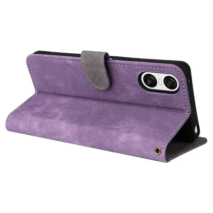 For Sony Xperia 10 VI Case PU Leather Stand Cover with RFID Blocking Wallet