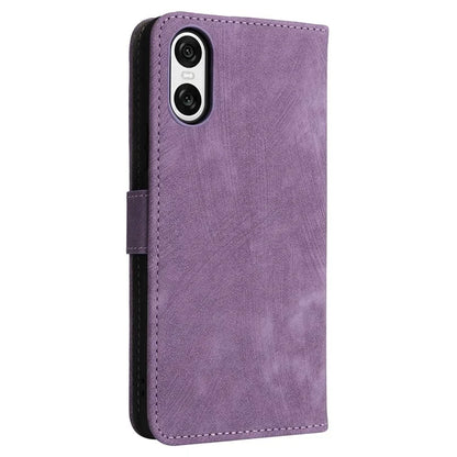 For Sony Xperia 10 VI Case PU Leather Stand Cover with RFID Blocking Wallet