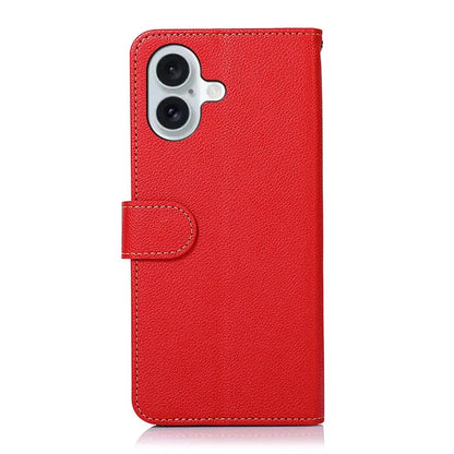 KHAZNEH For iPhone 16 Case RFID Blocking Wallet Leather Folio Flip Phone Cover