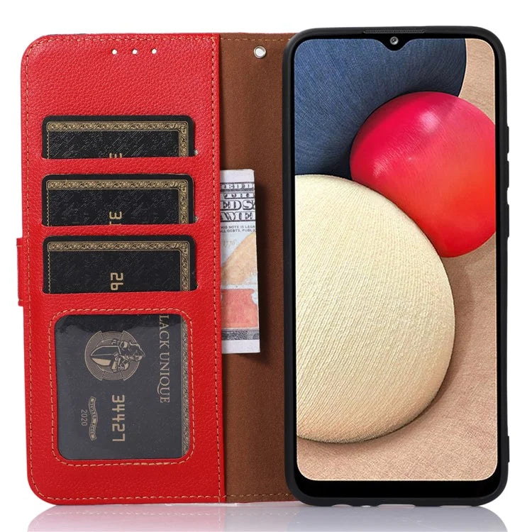 KHAZNEH For iPhone 16 Plus Case RFID Blocking Stand Leather Wallet Phone Cover