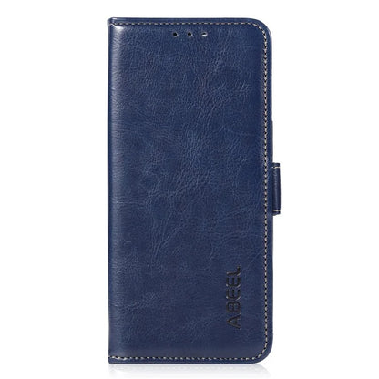 ABEEL For iPhone 16 Pro Case Wallet PU Leather Crazy Horse Texture Phone Cover