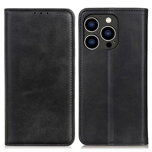 For iPhone 16 Pro Max Case Magnetic Closing Split Leather Wallet Phone Cover