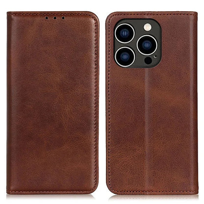 For iPhone 16 Pro Max Case Magnetic Closing Split Leather Wallet Phone Cover