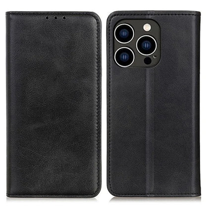 For iPhone 16 Pro Stand Case Split Leather Wallet Phone Cover Auto Magnetic Closed